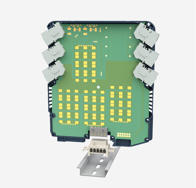 Рис. 2. Установка барьера ЛПА на DIN-рельс
