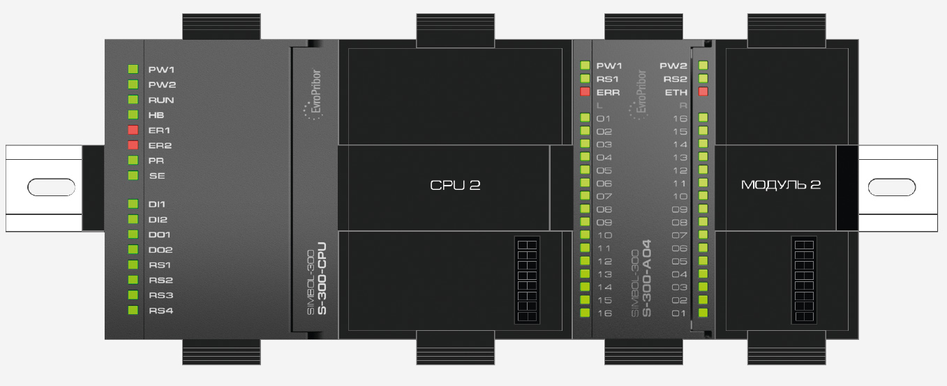 Рис. 7. Пример построения шины в «SIMBOL-300»