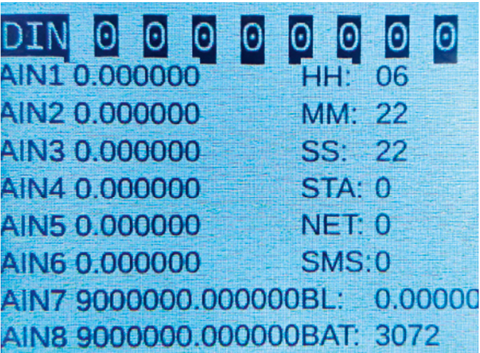 Рис. 1. Экран тестовой программы ПЛК
