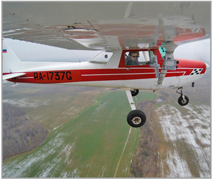 Рис. 5. Испытания МСУВ RT-700Combo, вид с камеры Full HD GoPro на крыле