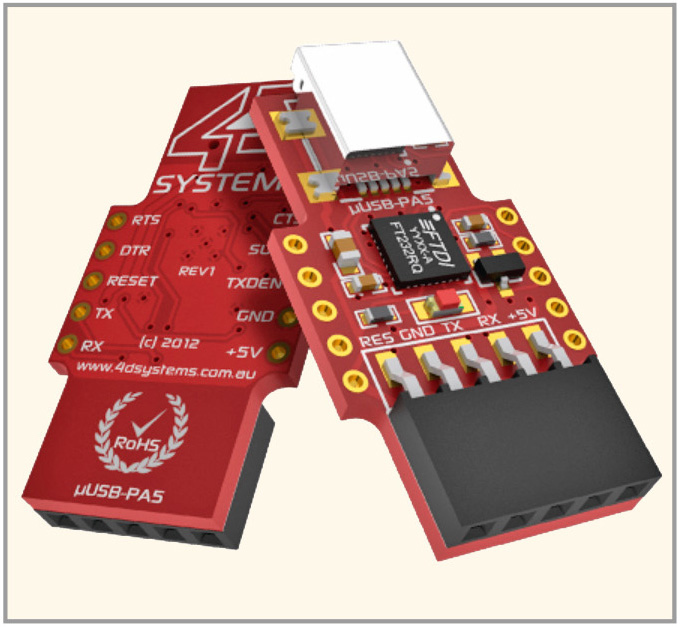 Рис. 6. Внешний вид программного адаптера μUSB-PA5