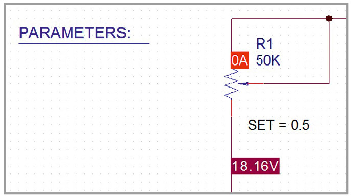 Рис. 4. Подстроечный резистор на схеме