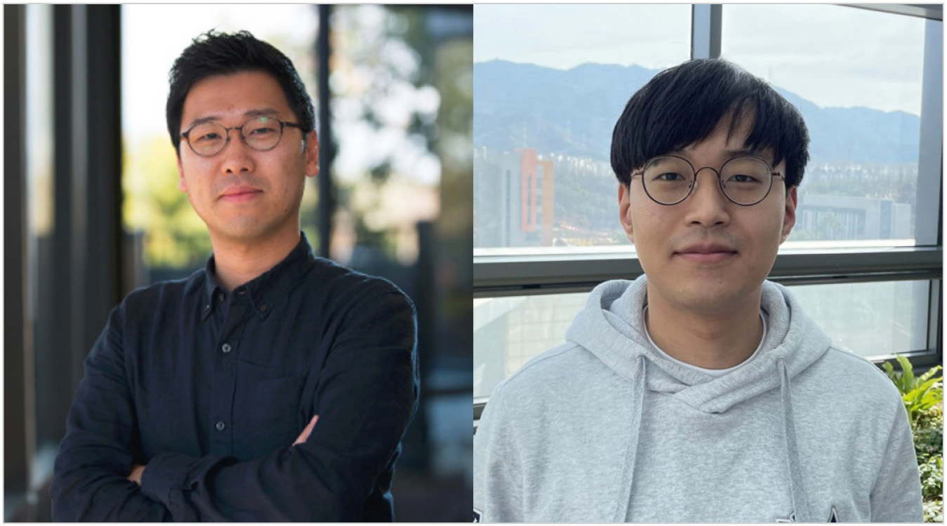 Рис. 2. Доктор Чан Бонг-Хо (слева) и профессор Квон из Институт науки и технологий Тэгу Кёнбук