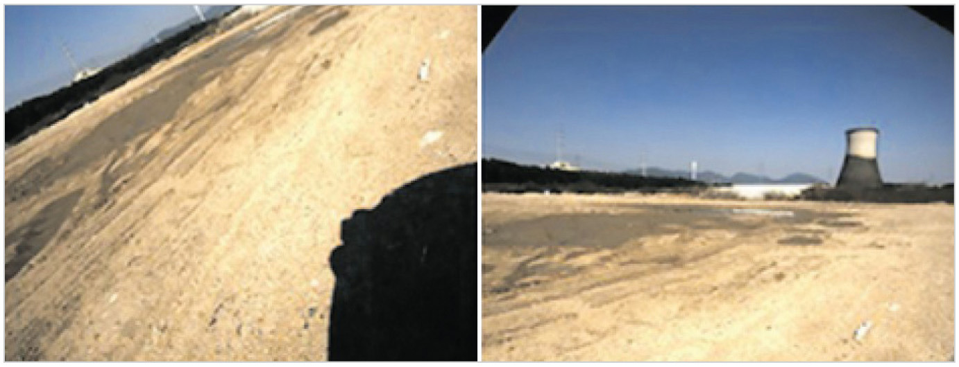 Рис. 7. Примеры электронной стабилизации изображений с видеокамер, позволяющей избежать искажений из‑за естественной вибрации в движении. Слева – оригинальные кадры, справа – изображения после обработки встроенным ПО с ИИ, окончательно записываемые в электронную память устройства