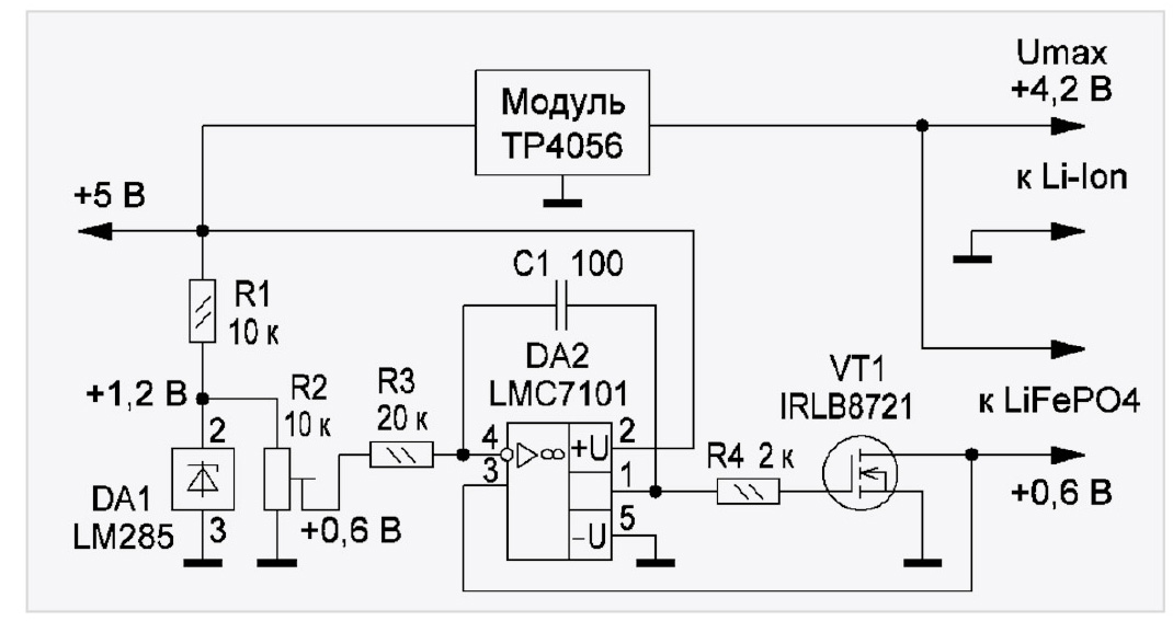 Рис. 2. Принципиальная схема ЗУ