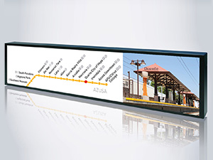 Дисплеи Spanpixel для применения на железнодорожном транспорте